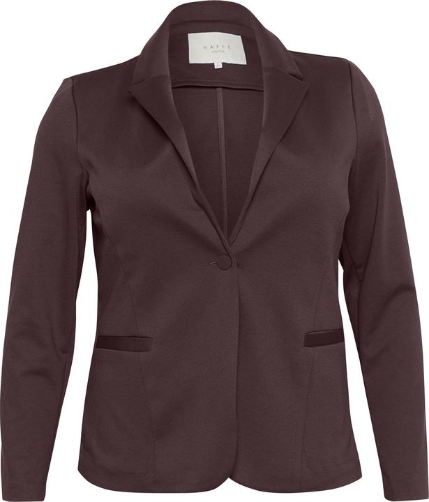 Actual product image Kaffe Curve Plus Size Blazer Long Sleeves Single Button Front Jersey (S)