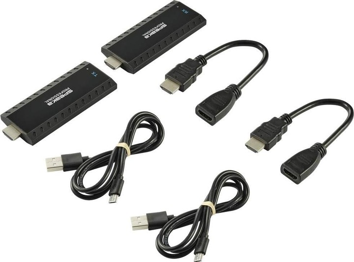 Produktbild SpeaKa Professional HDMI® HDMI-Funkübertragung (Set) über Heimnetzwerk (IP-basiert) 30m (30 m)