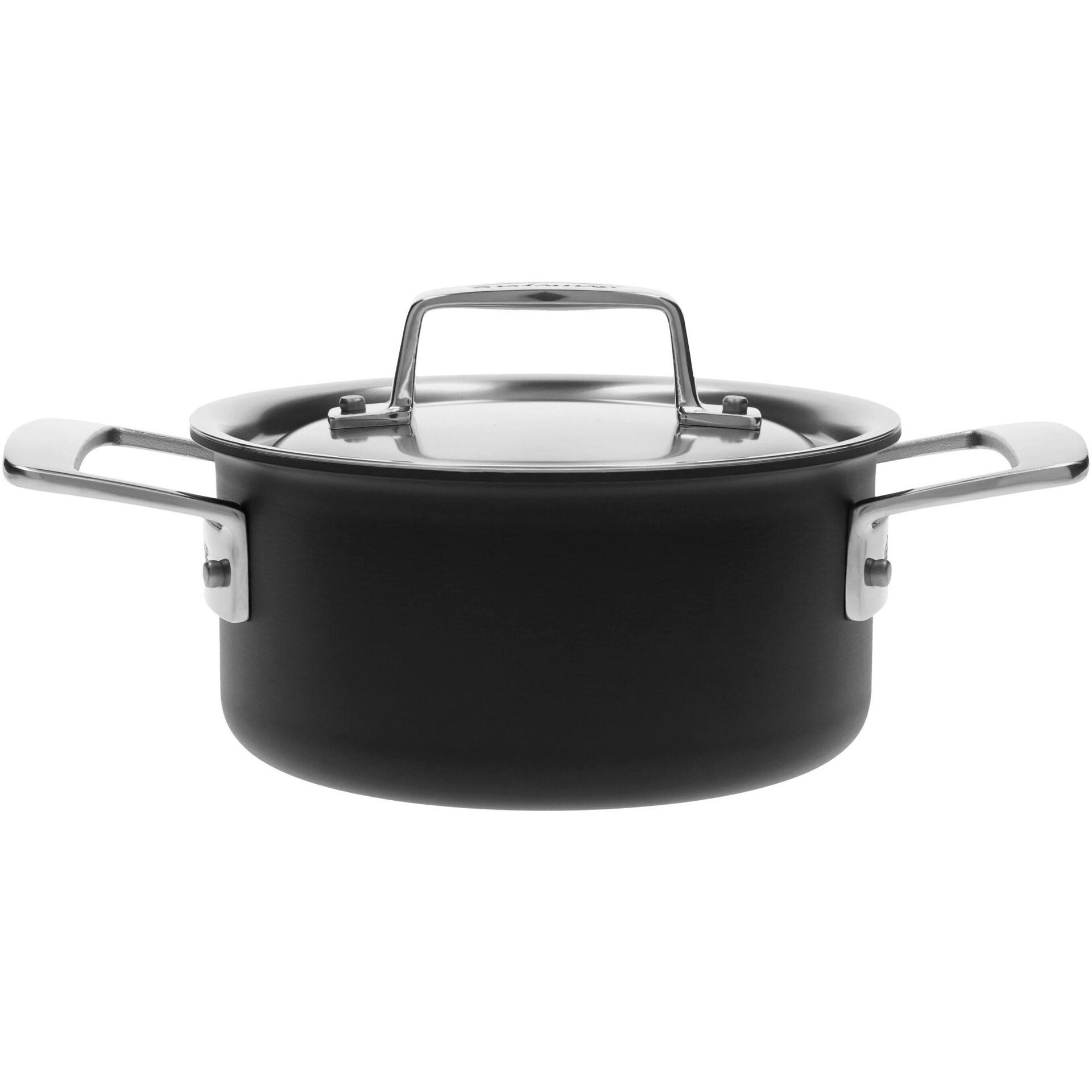 Demeyere Kochtopf Black 5 schwarz, Pfanne + Kochtopf, Schwarz
