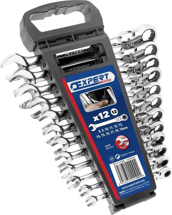 Actual product image Expert by Facom 12 PC Flexible Ratcheting Wrench Set