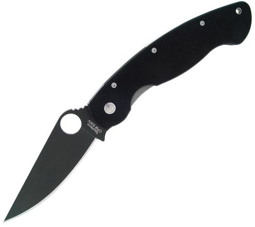Immagine prodotto Spyderco Lama nera G-10 modello militare (10.20 cm)