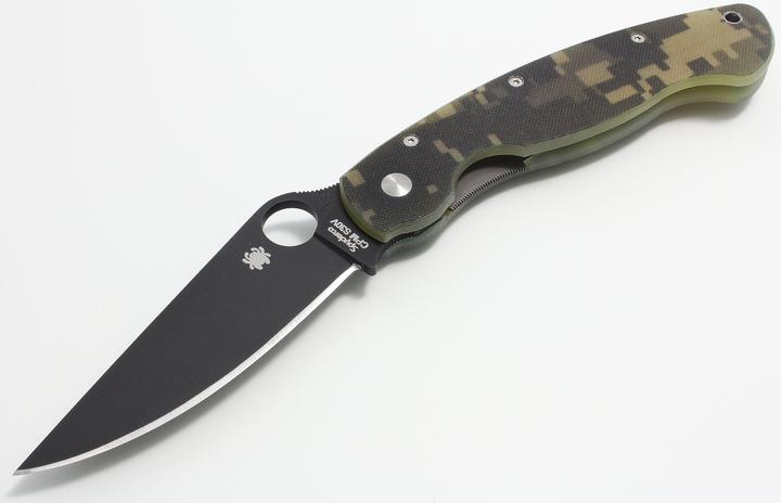 Immagine prodotto Spyderco Modello militare Digital Camo G-10 Lama nera (10.20 cm)