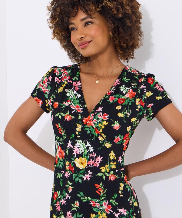 Produktbild Joe Browns Dark Floral Jersey Wrap Dress (44)