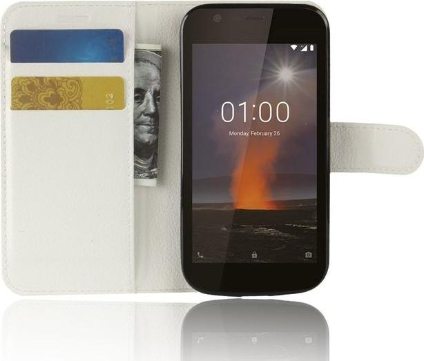 Actual product image MU Classic Litchi Leather Bookcover Series (Nokia 1)