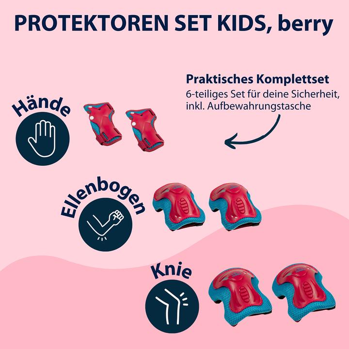Produktbild Hudora Protektoren-Set (XS, Knieschoner, Ellbogenschoner, 4 Stück)