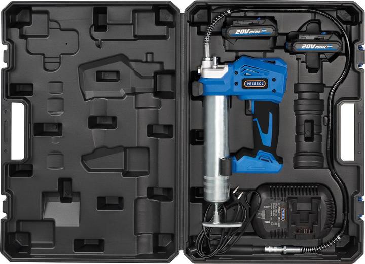 Immagine prodotto Pressol Ingrassatore a batteria, 20 V, 2,0 Ah, custodia