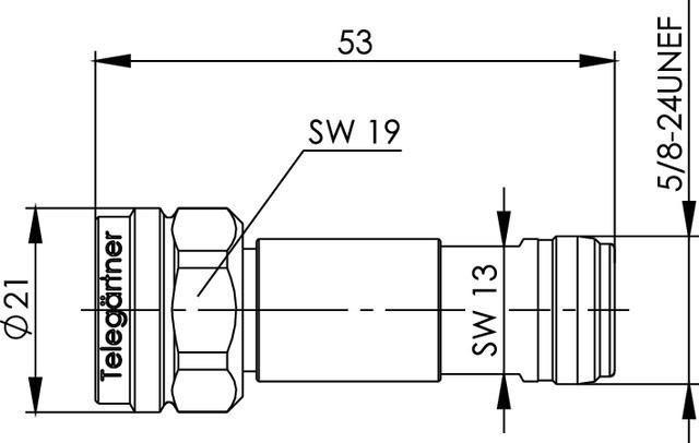 Actual product image Telegärtner Attenuator J01026A0019 1 pc (J01026A0019)