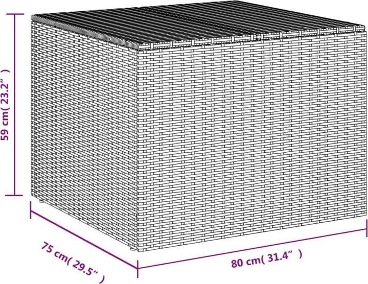 Actual product image vidaXL Gartentruhe