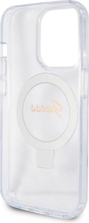 Produktbild Guess GUHMP15XHRSGSD iPhone 15 Pro Max 6.7" przezroczysty/transparent hardcase Ring Stand Script Gli (Apple iPhone 15 Pro Max)