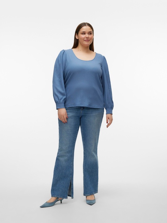 Image du produit Vero Moda Coupe normale Encolure en U Courbe Volume des manches Top Blouse (M)