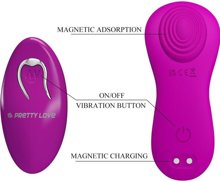 Produktbild Pretty Love Romario Auflegbarer Klitoris-Stimulator Mit Fernbedienung Rosa