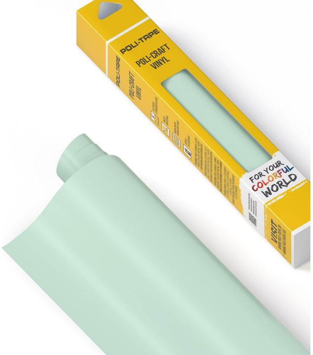 Produktbild Poli-tape Vinylfolie Permanent 30.5 x 183 cm, Mint matt (1 Stk.)