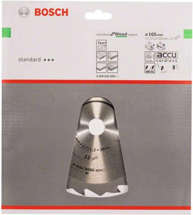 Produktbild Bosch Professional Zubehör PRO Wood Kreissägeblatt, 165 x 1.7 x 20 mm
