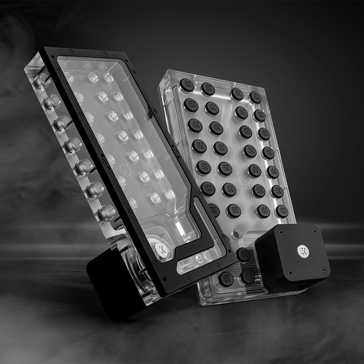 Image du produit EKWB EK-QuantumX Loophole Distroplate D5 PWM - noir