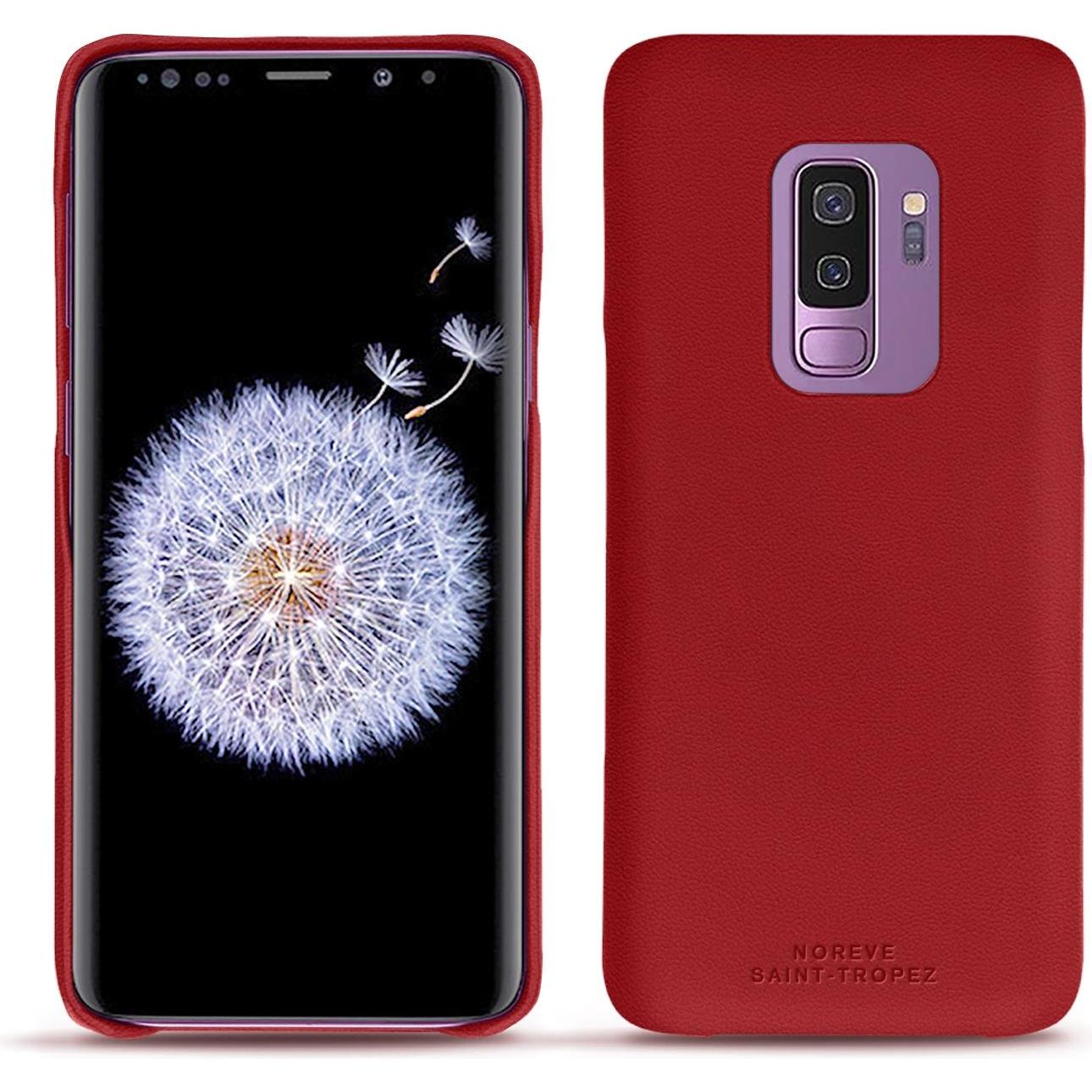 Noreve Lederschutzhülle (Samsung Galaxy S9+), Smartphone Hülle, Rot