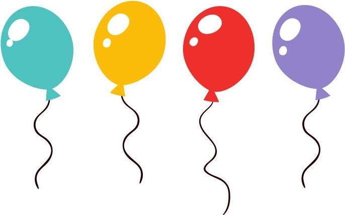 Produktbild Bügelbilder Bügelbild Geburtstagsballons (1 x)
