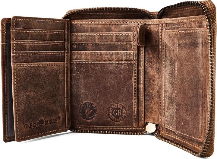 Produktbild Greenburry Hecht Geldbörse Leder 13.5 cm