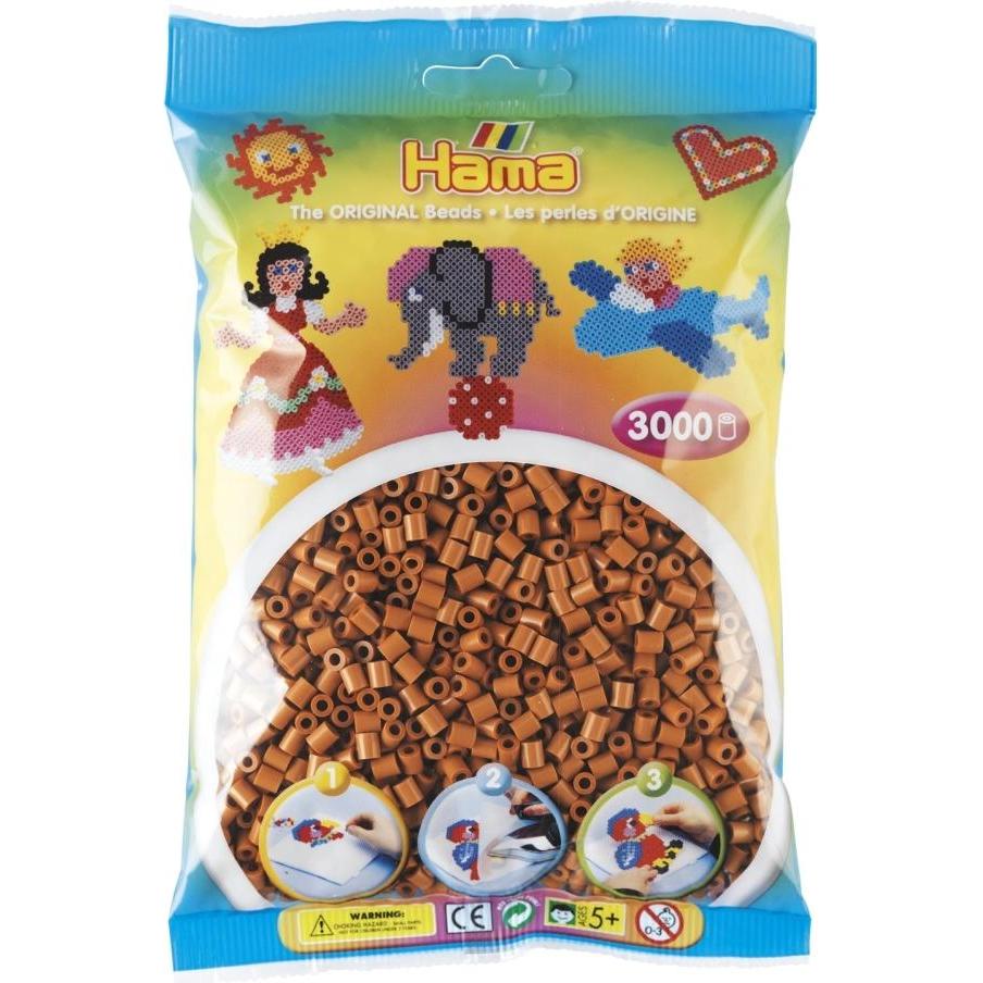 Toymax HAMA MIDI - KORALIKI 3000 SZT. jasny brąz