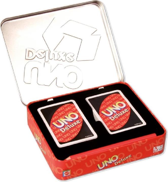 Image du produit Mattel Games Uno Deluxe - Jeu de Cartes Famille - 7 ans et + (Allemand, Français, Italien)