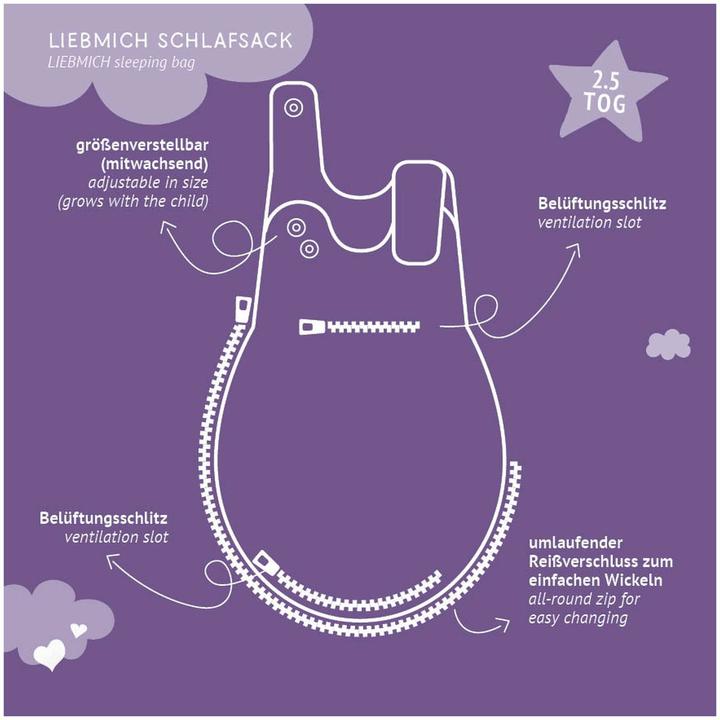 Produktbild Träumeland Liebmich Musselin Ganzjahresschlafsack (Ganzjahr)