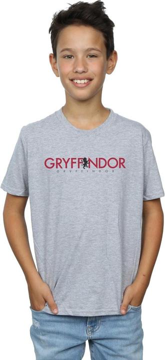 Actual product image Boys Gryffindor Text T-Shirt (116)