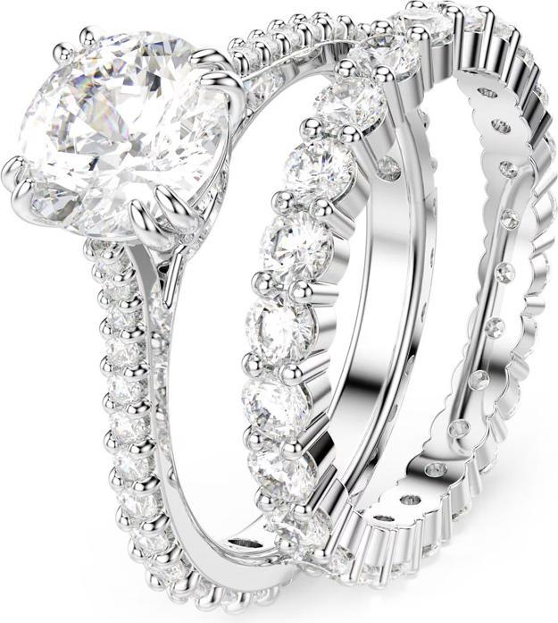 Produktbild Swarovski Constella Princess Ring Set Silber (55)