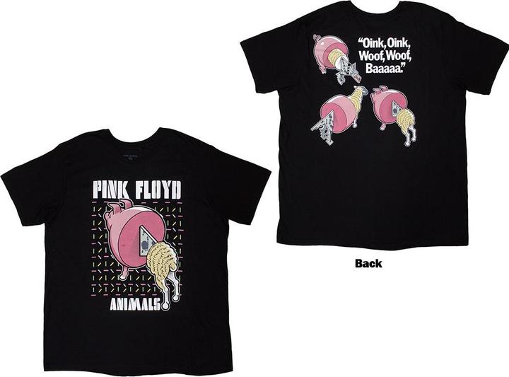 Produktbild Pink Floyd Animals Cartoons Back Print (S)