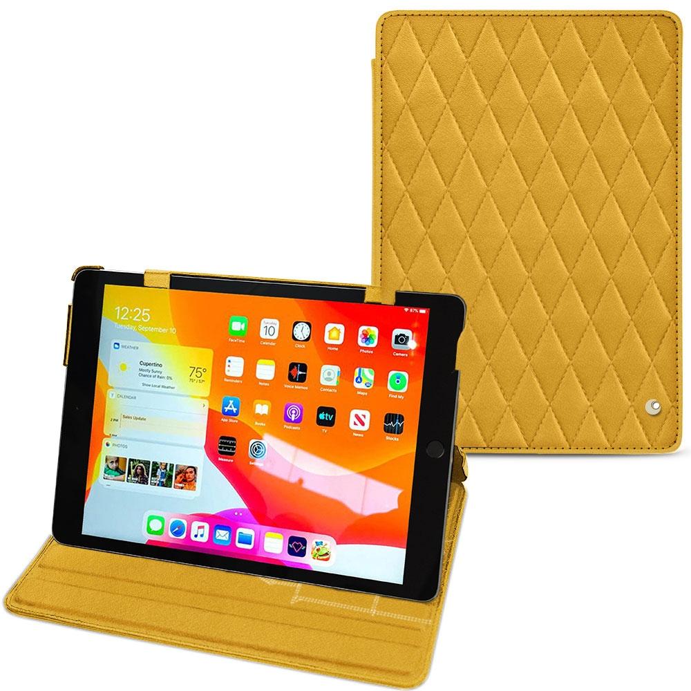Noreve Lederschutzhülle horizontal (iPad 10.2 2019), Tablet Hülle, Orange