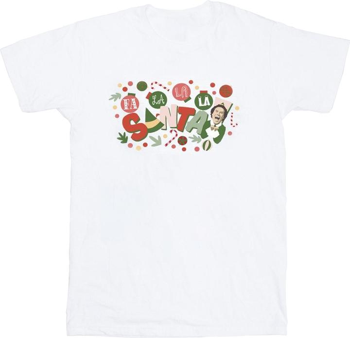 Actual product image Elf Mens Santa Fa La La T-Shirt (3XL)