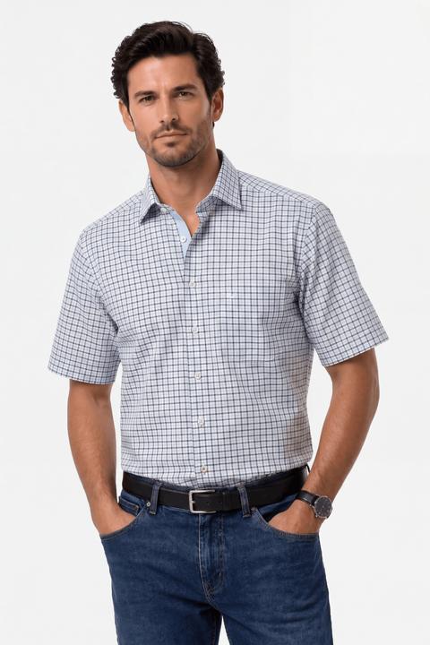 Immagine prodotto Kauf "Bari Kent Kurzarm regular fit mit Kontrast mit Leinen" (L)