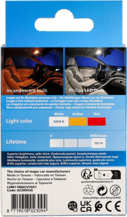 Image du produit Philips LED-Fest 43 mm Ultinon Pro7000 6000 K