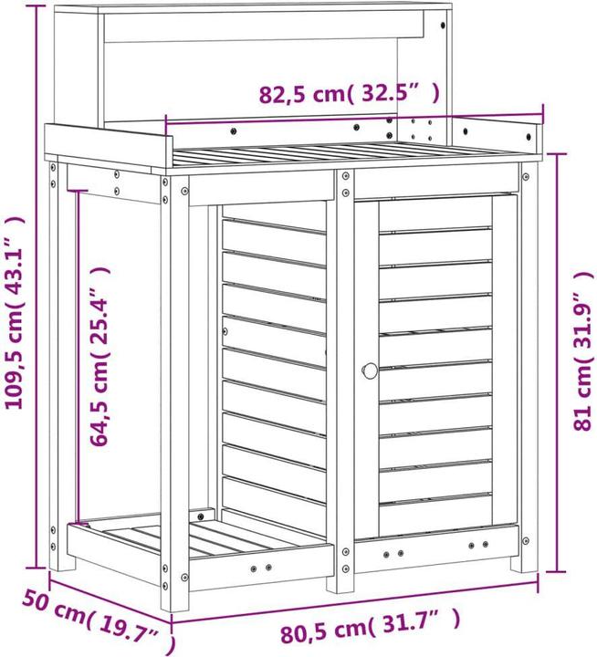 Image du produit vidaXL Pflanztisch