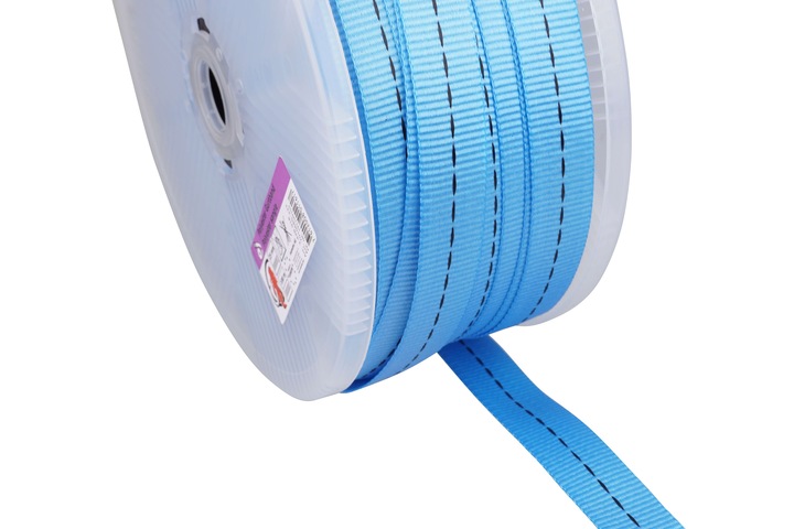 Immagine prodotto Mamutec Fettuccia in poliestere blu 25 mm, 100 m