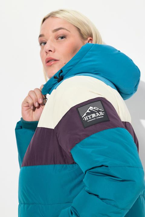 Actual product image Ulla Popken HYPRAR Striped Triple Function Fully Lined Quilted Jacket (50, 52)
