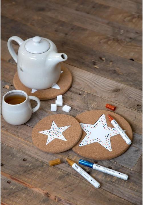Actual product image I Am Creative Cork Coaster (1x, Pan coaster)