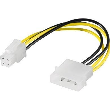 Premiumcord Nero Cavo Di Alimentazione 5,25"-P4, Cavo Di Alimentazione,