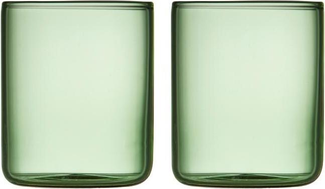 Lyngby Schnapsglas Torino Grün, 2 Stück, 5.5 cl (0.55 dl, 2 x, Schnapsgläser + Shotgläser)