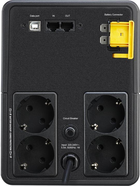 Produktbild APC BX1200MI-GR Unterbrechungsfreie Stromversorgung (USV) Line-Interaktiv 1200 VA 650 W 4 AC-Ausgänge (1.20 VA, 650 W, Line-Interaktiv USV)