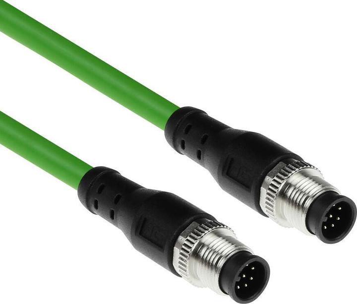 Produktbild ACT Industrial 7.50 meters Sensor cable M12A 8-pin male to M12A 8-pin male, Ultraflex TPE cable, shielde