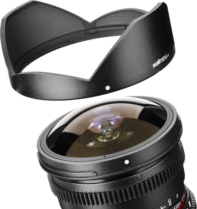 Produktbild Walimex pro Pro Objektiv 8mm, f/3.5 II VDSLR Fisheye, Canon (Canon EF-S, Vollformat)