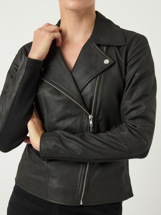 Actual product image Yas YASSOPHIE leather biker jacket (M)