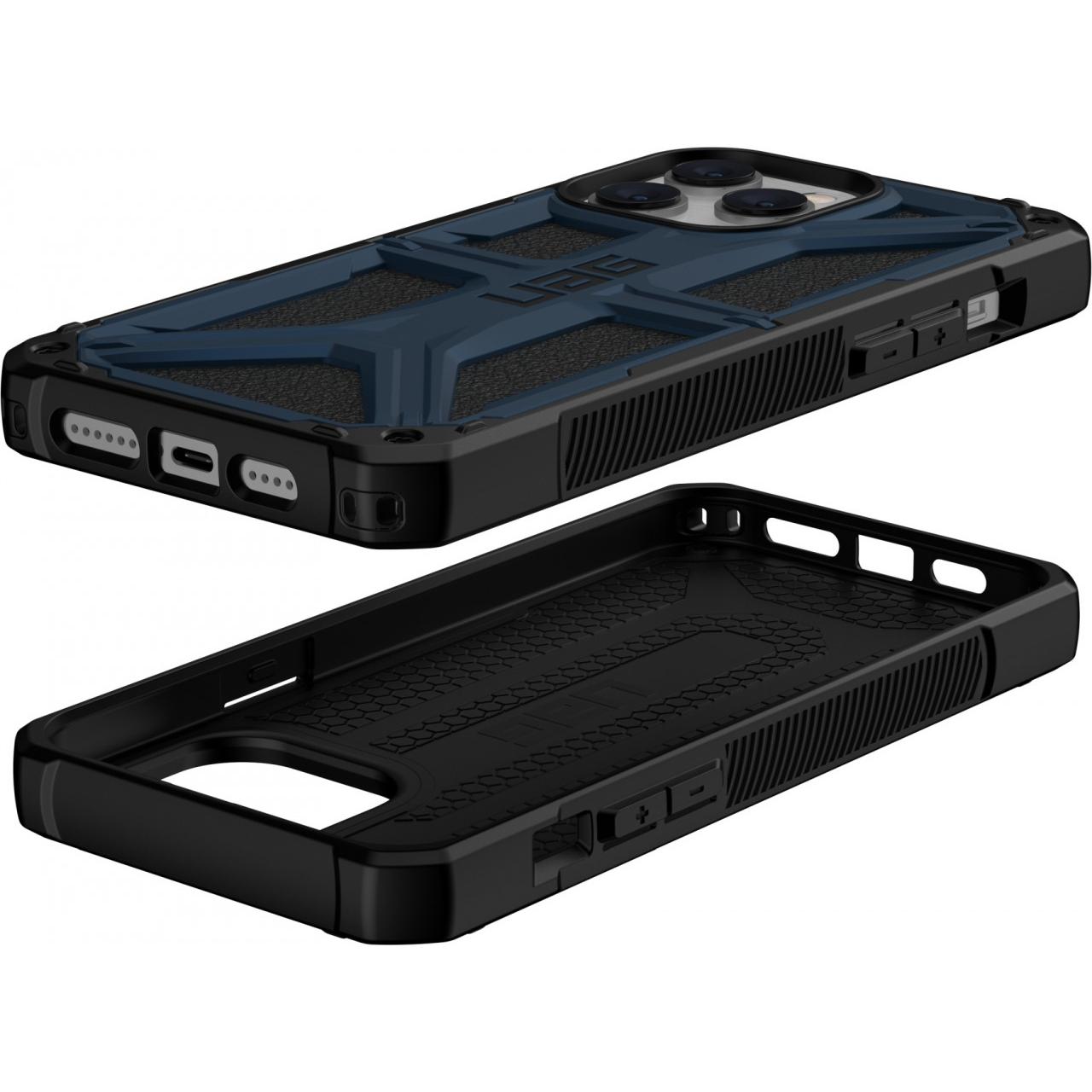 Thumbnail - UAG Monarch Case (Apple iPhone 14 Pro Max), Smartphone Hülle, Schwarz, Blau