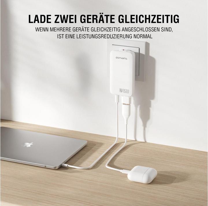 Image du produit 4smarts FlatPlug Slim Dual (45 W, 2 ports)