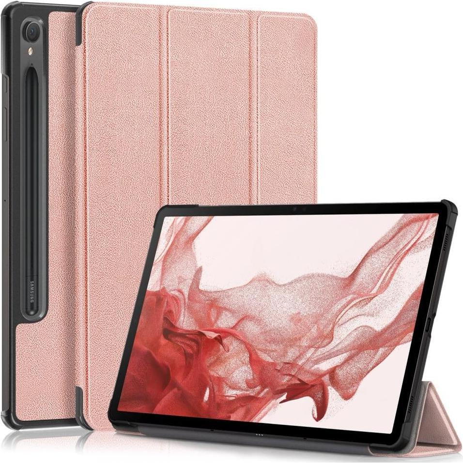 Cover-Discount Galaxy Tab S9 - Tri-fold Smart Case rosa (Galaxy Tab S9), Tablet Hülle, Rosa