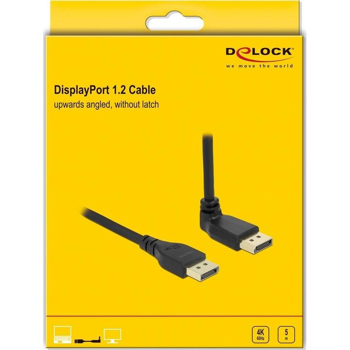 Produktbild Delock 87827 DisplayPort 1.2 Kabel 4K 60 Hz gew ohne Einrastf. 5.0 m (5 m)