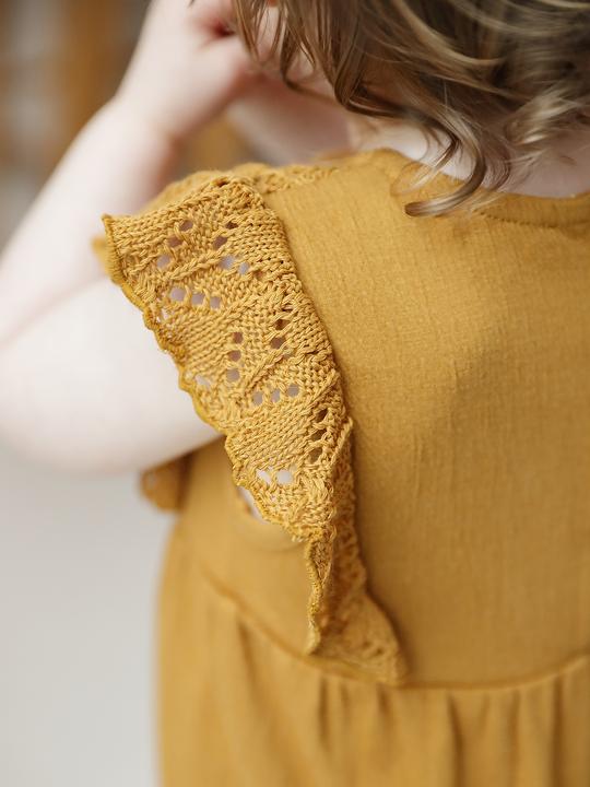 Produktbild Vertbaudet Mädchen Baby Overall mit gehäkeltem Oberteil (92)