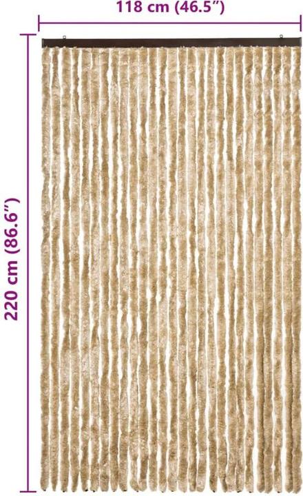 Actual product image VidaXL Fliegengitter (120 x 220 cm)