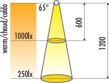 Actual product image Elektra LED surface mounted lights LD 8010 230 V (1376 lm)