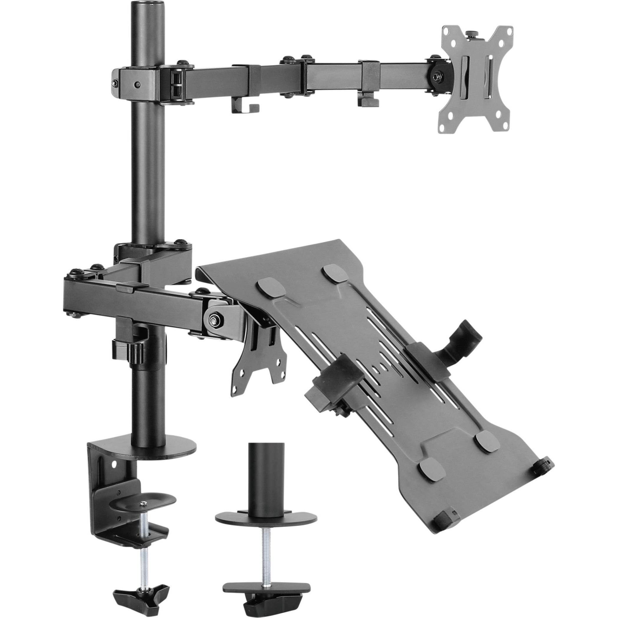 SpeaKa Professional Tischhalterung für Monitor und Notebook (Tisch, 32"), Monitor Halterung, Schwarz