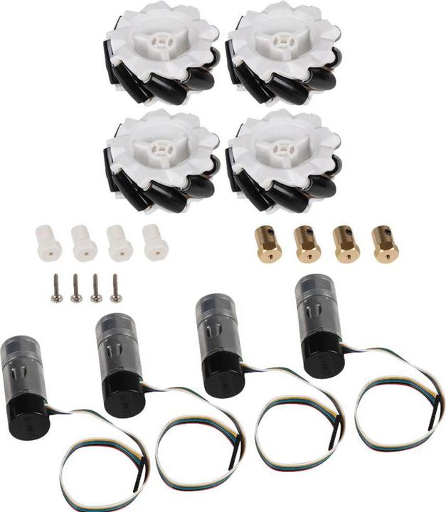 Image du produit Joy-it Jeu de roues pour robot com-motor06